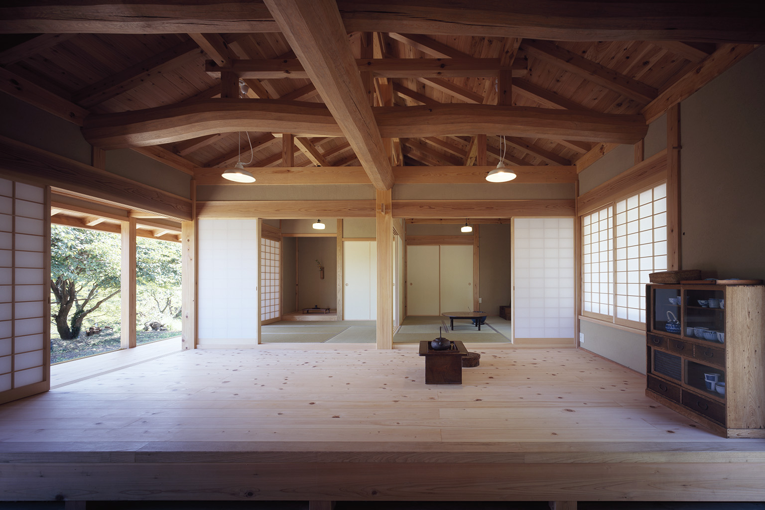 伝統構法による木造建築「鴨川の家」・設計施工：惺々舎