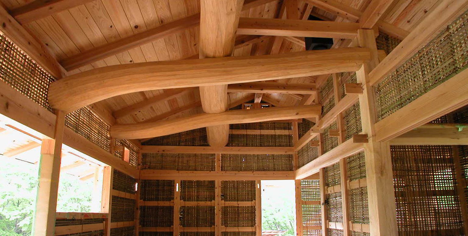 木造伝統工法の木組み構造と竹小舞-峠田の家-設計施工 惺々舎